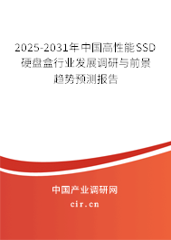 2025-2031年中國高性能SSD硬盤盒行業發展調研與前景趨勢預測報告