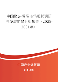 中國聚ɑ-烯烴市場現(xiàn)狀調(diào)研與發(fā)展前景分析報告（2025-2031年）