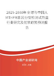 2025-2030年全球與中國人MTHFR基因分型檢測試劑盒行業研究及前景趨勢預測報告