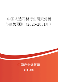 中國人造石材行業研究分析與趨勢預測（2025-2031年）