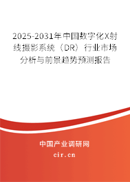 2025-2031年中國數字化X射線攝影系統（DR）行業市場分析與前景趨勢預測報告
