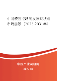 中國液壓控制閥發展現狀與市場前景（2025-2031年）