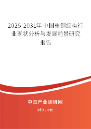 2025-2031年中國重鋼結(jié)構(gòu)行業(yè)現(xiàn)狀分析與發(fā)展前景研究報告