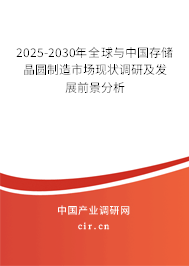 2025-2030年全球與中國存儲晶圓制造市場現狀調研及發展前景分析