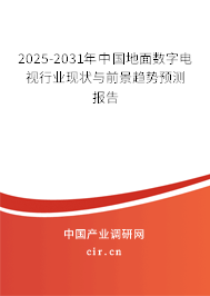2025-2031年中國地面數字電視行業現狀與前景趨勢預測報告