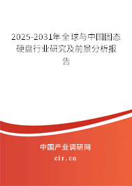 2025-2031年全球與中國固態硬盤行業研究及前景分析報告