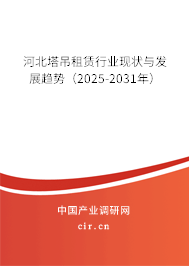 河北塔吊租賃行業現狀與發展趨勢（2025-2031年）