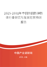 2025-2031年中國熱固性彈性體行業研究與發展前景預測報告 2025-2031年中國熱固性彈性體行業研究與發展前景預測報告