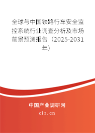 全球與中國鐵路行車安全監控系統行業調查分析及市場前景預測報告（2025-2031年）