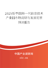 2025版中國新一代信息技術產業園市場調研與發展前景預測報告