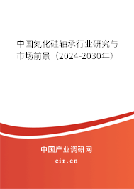 中國(guó)氮化硅軸承行業(yè)研究與市場(chǎng)前景（2024-2030年）