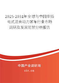 2025-2031年全球與中國非插電式混合動力客車行業市場調研及發展前景分析報告
