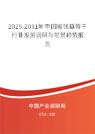 2025-2031年中國蜜餞草莓干行業發展調研與前景趨勢報告