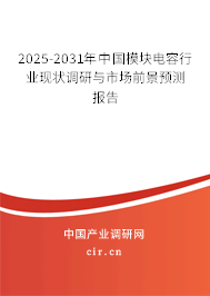 2025-2031年中國模塊電容行業現狀調研與市場前景預測報告