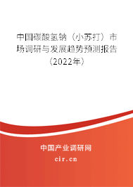 中國碳酸氫鈉（小蘇打）市場調研與發展趨勢預測報告（2022年）