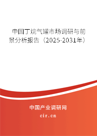 中國丁烷氣罐市場調(diào)研與前景分析報告（2025-2031年）