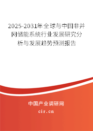 2024-2030年全球與中國非并網(wǎng)儲能系統(tǒng)行業(yè)發(fā)展研究分析與發(fā)展趨勢預(yù)測報告