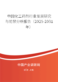 中國化工藥劑行業發展研究與前景分析報告（2025-2031年）