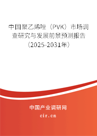 中國聚乙烯唑(PVK)市場調查研究與發展前景預測報告(2025-2031年) 中國聚乙烯唑(PVK)市場調查研究與發展前景預測報告(2025-2031年)