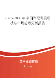 2025-2031年中國汽配發(fā)展現(xiàn)狀與市場前景分析報告
