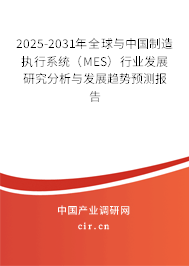 2025-2031年全球與中國(guó)制造執(zhí)行系統(tǒng)（MES）行業(yè)發(fā)展研究分析與發(fā)展趨勢(shì)預(yù)測(cè)報(bào)告