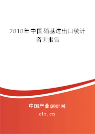 2010年中國硝基進(jìn)出口統(tǒng)計(jì)咨詢報告