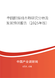 中國挖掘機市場研究分析及發展預測報告（2025年版）