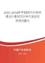 2025-2031年中國城市綜合體建設行業研究分析與發展前景預測報告