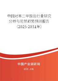 中國(guó)對(duì)苯二甲酸鹽行業(yè)研究分析與前景趨勢(shì)預(yù)測(cè)報(bào)告（2025-2031年）