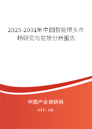 2025-2031年中國智能噴頭市場研究與前景分析報告 2025-2031年中國智能噴頭市場研究與前景分析報告