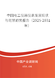中國電工儀器儀表發展現狀與前景趨勢報告（2025-2031年）
