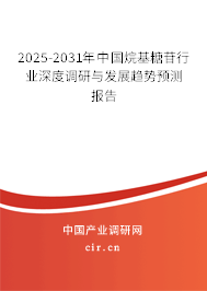 2024-2030年中國烷基糖苷行業深度調研與發展趨勢預測報告