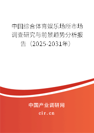 中國綜合體育娛樂場所市場調(diào)查研究與前景趨勢分析報告（2025-2031年）