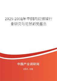 2025-2031年中國(guó)丙烷儲(chǔ)罐行業(yè)研究與前景趨勢(shì)報(bào)告