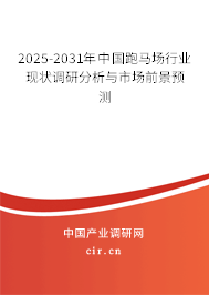 2025-2031年中國(guó)跑馬場(chǎng)行業(yè)現(xiàn)狀調(diào)研分析與市場(chǎng)前景預(yù)測(cè)