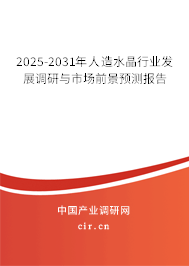 2025-2031年人造水晶行業發展調研與市場前景預測報告