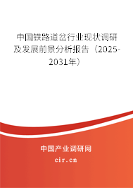 中國鐵路道岔行業現狀調研及發展前景分析報告（2025-2031年）