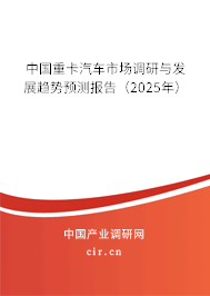 中國(guó)重卡汽車市場(chǎng)調(diào)研與發(fā)展趨勢(shì)預(yù)測(cè)報(bào)告（2025年）