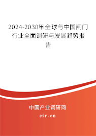 2024-2030年全球與中國閘門行業全面調研與發展趨勢報告