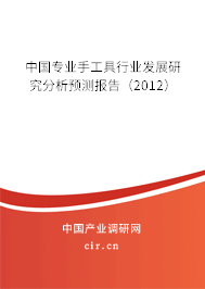 中國專業(yè)手工具行業(yè)發(fā)展研究分析預(yù)測報告（2012）