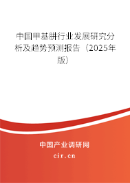 中國甲基肼行業發展研究分析及趨勢預測報告（2025年版）