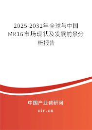 2025-2031年全球與中國MR16市場現狀及發展前景分析報告