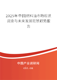2025年中國燃料油市場現狀調查與未來發展前景趨勢報告