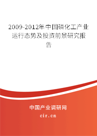 2009-2012年中國磷化工產業運行態勢及投資前景研究報告