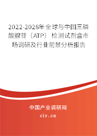 2022-2028年全球與中國三磷酸腺苷(ATP)檢測試劑盒市場調研及行業前景分析報告 2022-2028年全球與中國三磷酸腺苷(ATP)檢測試劑盒市場調研及行業前景分析報告