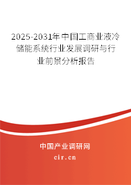 2025-2031年中國工商業液冷儲能系統行業發展調研與行業前景分析報告