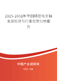 2025-2031年中國精密電主軸發(fā)展現(xiàn)狀與行業(yè)前景分析報(bào)告