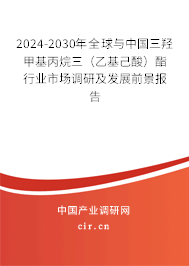 2024-2030年全球與中國三羥甲基丙烷三(乙基己酸)酯行業(yè)市場調(diào)研及發(fā)展前景報告 2024-2030年全球與中國三羥甲基丙烷三(乙基己酸)酯行業(yè)市場調(diào)研及發(fā)展前景報告