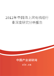 2012年中國海上風(fēng)電機(jī)組行業(yè)深度研究分析報告