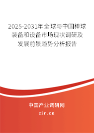 2025-2031年全球與中國棒球裝備和設備市場現狀調研及發展前景趨勢分析報告